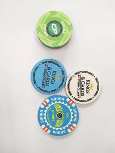 Professional 10g 40mm Clay Poker <b>Chips</b> Multi Color Customised Design Logo Casino Kart Brand Customisable for Casino Use <b>Tray</b> - Product Image 2