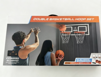 Double panier de basket-ball avec panneau de 23 pouces