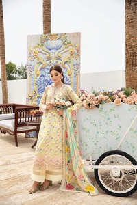 Ropa de fiesta de tendencia Ropa India pakistaní Césped Traje de 3 piezas Vestido asiático famoso para damas - Product Image 5
