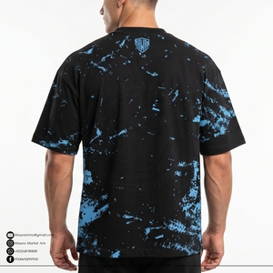 Camiseta Gráfica Oversize Personalizada para Hombre, Estilo Urbano, Algodón Negro, Casual, con Estampado de Letras 'Never Stop Dream', Transpirable, OEM - Product Image 2