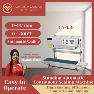2024 Attractive Deals CA 150 Vertical Type Continuous Sealer Machine Convenient Sealing Machines for Preserving Homemade Goods