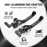 Leviers de frein de moto en aluminium CNC haute résistance JFG Yozma IN10, levier pivotant pour pièces de moto électrique tout-terrain