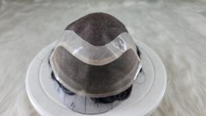 วิกผมคนแบบยุโรปผมปลอมสำหรับผู้ชายแบบลูกไม้ด้านหน้าสไตล์ฝรั่งเศสเส้นผมแบบเส้นเดี่ยว - Product Image 4