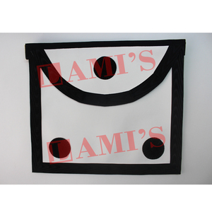 Custom Design Best Quality White <b>Leather</b> <b>Apron</b> Masonic Regalia <b>Apron</b> with Rosettes for Sale - Product Image 6