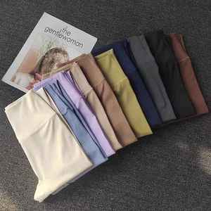 กางเกงเลกกิ้งเล่นโยคะระบายอากาศไร้ตะเข็บเอวสูงสำหรับผู้หญิงกางเกงเล่นกีฬาผ้าฝ้ายไม้ไผ่รัดรูปเล่นกีฬาฟิตเนสยิม - Product Image 5