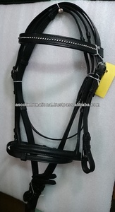 Vente en gros, cuir véritable, bride de course de cheval, Dressage, escargot, équipement équestre, accessoires, léger, noir, marron, bas quantité minimale de commande - Product Image 3
