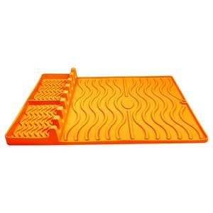 First Hongyu for Hot-selling Barbecue Oven <b>Silicone</b> Square Side Rack Pad Baking Tray Protective Oil-Draining Pad Black Stone - Product Image 6