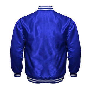 Vente en gros de vestes de bombardier personnalisées 4XL en satin de haute qualité avec col montant coupe-vent respirant et chauffant de couleur unie OEM - Product Image 2