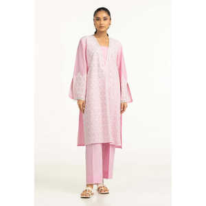 Conjunto de Blusa Bordada y Pantalón Corto Rosa para Mujer, Tallas XS/XXS/XL, Corte Holgado, Largo por Encima de la Rodilla, para Todas las Temporadas - Product Image 3