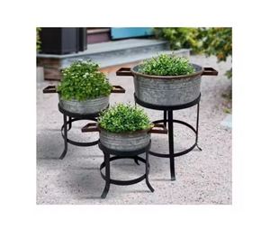 Living Room Decorative Plants Pots and Planters High Quality <b>Garden</b> Decor Pot <b>Ornaments</b> Pots by Indian Metal World - Product Image 3