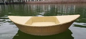 Plateau flottant en rotin tissé à la main élégant, style bohème chic, accessoire de piscine, plateau flottant en rotin fonctionnel pour le petit-déjeuner, plateau pour boissons - Product Image 6