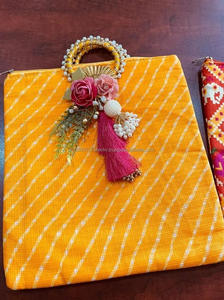 Indian Vintage Striped Single Zipper Handmade Return Gift Bag for Winter/Summer Wedding/Mehndi Housewarming Festive Party Favor - Product Image 2