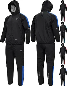 Premium Quality Original RDX Weight Loss Sauna Suit Unisex Design with Slim Fit Hooded Sauna Suit For Weight Loss   Exercise