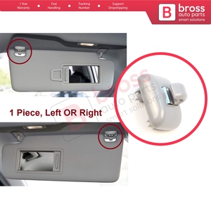 BDP1655 1 Piece Sun Visor Shade Holder <b>Hook</b> <b>Clips</b> Gray Color for A1 A3 A4 B7 B8 B9 A5 A6 C6 Q2 Q3 Q5 TT Exeo - Product Image 5
