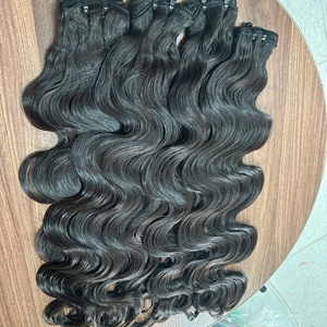 Cabello Remy Vietnamita HD para Cierre, 100g, Doble Trama a Máquina, Venta al por Mayor, Estilo Ondulado Caliente Personalizado - Product Image 1