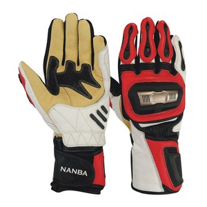 Leather Motorbike Custom Waterproof Riding Gloves Full <b>Finger</b> Motocross <b>Bike</b> Hand Protection Unisex - Product Image 5