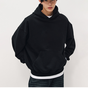 Fabrication conception personnalisée automne vente chaude hommes sweats à capuche décontracté 100% coton poche surdimensionné basket-ball régulier - Product Image 4