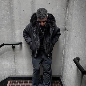 Winter Custom Heavy Double Layer Hoodie Black Streetwear Zip Sudadera con capucha para hombre de Rafel Mart Industries - Product Image 4