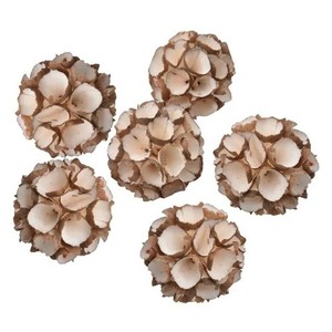 Sola bola decorativa hecha a mano Sola Flor de madera decorativa Sola flor producto más vendido Echo Friendly - Product Image 5