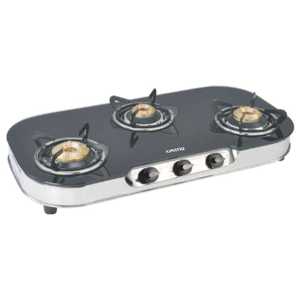 Nueva Cocina de Gas Portátil de 3 Quemadores con Superficie de Vidrio, Control Digital y Protección Contra Apagado de Llama para Uso en Hoteles y Hogares - Product Image 1