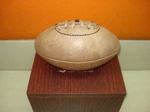 ลูกบอลรักบี้ขนาดเล็กทนทานทุกฤดูทำจากหนังแท้พร้อมลูกบอลกีฬาแบบยูเนี่ยนเย็บด้วยมือ - Product Image 3