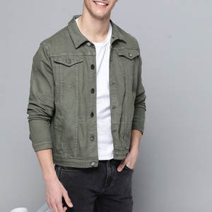 Veste d'hiver légère et respirante de grande taille à l'extérieur Col rabattu Veste en jean pour hommes de taille personnalisée de couleur - Product Image 3