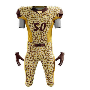 Ensemble d'uniformes de football américain, maillot personnalisé avec panneaux extensibles, respirant, taille plus, pantalon rembourré haute performance - Product Image 2