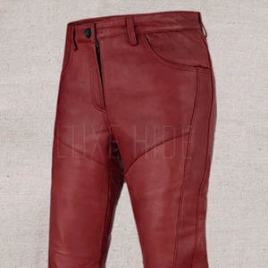 Pantalon en cuir Slim Fit pour hommes, tenue décontractée, cuir original, meilleure qualité, pantalon en cuir pour hommes - Product Image 6