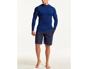 OEM Design Compression Gym Shirts Full Sleeve Rash Guard avec Logo Personnalisé pour Hommes Sublimé Rush Guard - Product Image 3