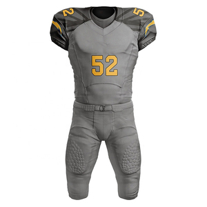 Uniformes de fútbol americano juvenil de secado rápido de alta calidad, diseño personalizado, juegos de números de bandera, impresión por sublimación, venta al por mayor - Product Image 1