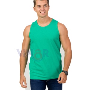 Nouveaux débardeurs d'été pour hommes décontracté sans manches Fitness gilet musculation vêtements 100% coton hommes débardeurs avec OEM - Product Image 1