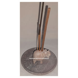 Porte-bâton d'encens en pierre de savon naturelle, design unique d'éléphant et de forme rectangulaire, pour la décoration et les cadeaux d'affaires. - Product Image 3