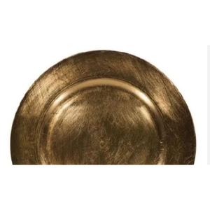 Design élégant Plaque de charge ronde en cuivre Décorative Sous L'assiette Dîner Plat Vaisselle Accessoires À Un Prix Abordable - Product Image 2