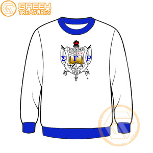 Sweat-shirt en molleton de coton personnalisé de haute qualité Sigma Gamma Rho, brodé, pour femme, vêtement grec, idéal pour l'hiver et l'automne - Product Image 3