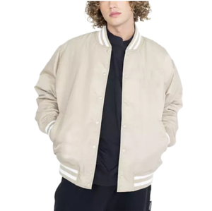 Chaqueta de Béisbol Varsity de Satén para Hombre de Alta Calidad, Transpirable, Impermeable, Reversible, Estilo Vintage de Invierno con Patrón a Cuadros - Product Image 5