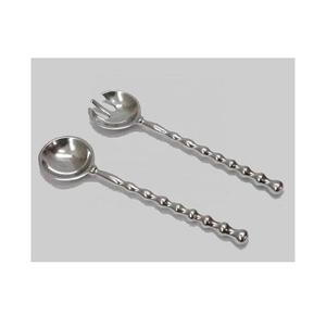 Juego de cubertería de lujo de acero inoxidable brillante, cuchara de ensalada moderna, servidor de ensaladas - Product Image 4