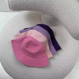 Haute qualité seau chapeau lavande couleur personnalisé 3d broderie Logo casquettes pêcheur chapeau coton unisexe adulte personnalisé seau chapeaux - Product Image 4