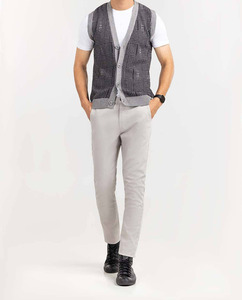 Suéter de Lana sin Mangas, Informal, Transpirable, de Punto Trenzado, Cálido y Suave para Invierno, Tejido a Mano - Product Image 1