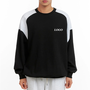 Sudadera Holgada de Gran Tamaño para Hombre, Estilo Colorblock, Informal, para Invierno 2026, Estilo Urbano, Corte Holgado - Product Image 1