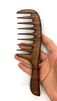 Peigne en bois auto-adhésif de poche durable pour homme, écologique, imperméable, moderne, fait main, multi-dents, pour la décoration intérieure