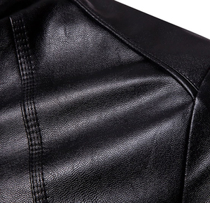 Veste en cuir de peau de vache pour hommes la plus vendue matière fraîche imprimée sur mesure avec col montant dernière conception à bas prix - Product Image 4