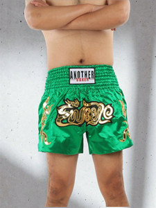 กางเกงขาสั้นซ้อมมวยสำหรับผู้ชายกางเกงขาสั้นแบบสั้นล่าสุดผ้าโพลีเอสเตอร์100% พิมพ์ซับลิเมชันสำหรับมวยไทย - Product Image 3