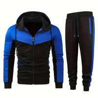 Nouveaux survêtements pour hommes de style classique à blocs de couleurs, logo personnalisé, ensembles de jogging 2 pièces pour hommes, survêtements de haute qualité, streetwear pour hommes