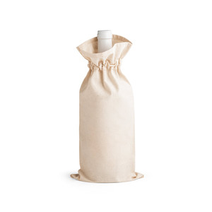 Bolsas de Vino de Lona Reutilizables para Sublimación al por Mayor, Bolsas de Vino Individuales con Cordones para Bodas, Graduaciones, Negocios - Product Image 1