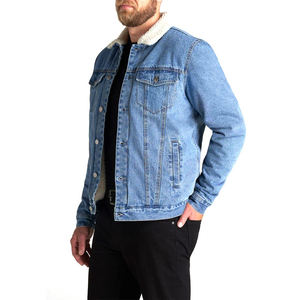 Venta al por mayor barata Última Venta caliente de lujo de algodón de los hombres de mezclilla hacer chaqueta de los pantalones vaqueros de los hombres chaqueta de los hombres - Product Image 2
