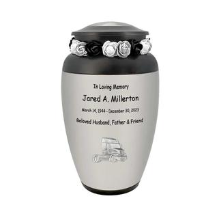 รถบรรทุกพิวเตอร์โกศสำหรับผู้ใหญ่อุปกรณ์ศพอลูมิเนียมสำหรับทรัคเกอร์ - Product Image 1