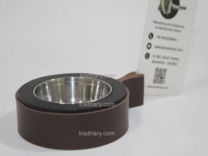 Incroyable Design Bakhoor arabe en bois avec support en cuir Brûleur d'encens arabe Mubkhar Brûleur d'encens en bois Mukhoor - Product Image 2