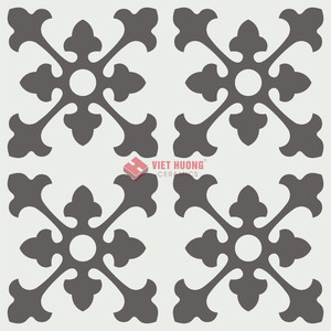 กระเบื้องซีเมนต์เคลือบสีเดียวขนาดใหญ่ 300x300 มม. กระเบื้องปูพื้นคอนกรีตแบบไม่เผาสไตล์โมเดิร์น กระเบื้องตกแต่งผนังภายในลายดอกไม้และพืช - Product Image 4