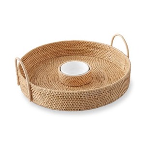 Plateau de service en jute artisanal d'aspect moderne Plateau de service en jute de haute qualité élégant pour la maison Hôtel Cuisine Utilisation de service en bas quantité minimale de commande - Product Image 1