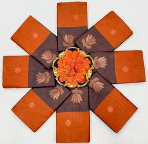 HERMOSO RICO PALLU Y JACQUARD TRABAJO EN TODA LA EXCLUSIVA FRONTERA DE JACQUARD DE SAREE By Fashionharbour - Product Image 1